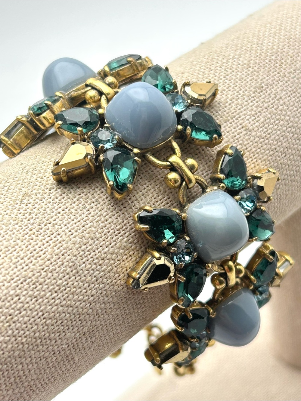 J. Crew Blue Jeweled Bracelet